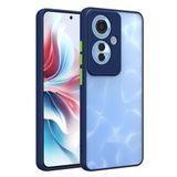 Coverzone Oppo Reno 11F 5G ile uyumlu Kılıf Hux Kapak Şık ve Dekoratif Model Toz Kir ve Darbelere Karşı Koruma Yükseltilmiş Kenarlar ile Ekstra Koruma (Lacivert)