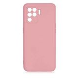 Coverzone Oppo Reno 5 Lite İle Uyumlu Kılıf Z-Mara Lansman Vieri Tam Koruma Arka Kapak Kamera Koruma Çıkıntılı Pürüzsüz Yüzey Pembe