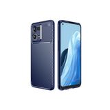 Coverzone Oppo Reno 7 4g Ile Uyumlu Kılıf Karbon Delüx Tpu Silikon Lacivert