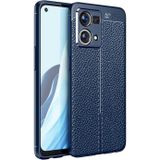 Coverzone Oppo Reno 7 4g Ile Uyumlu Kılıf Niss Silikon Deri Görünümlü Lacivert
