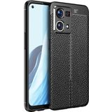Coverzone Oppo Reno 7 4g Ile Uyumlu Kılıf Niss Silikon Deri Görünümlü Siyah