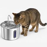 Coverzone Orm-502 2.2 L SUS 304 Paslanmaz Çelik Kedi Su Pınarı Sebili