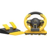 CoverZone Oyun Yarış Direksiyon Pxn V3 Pro 180° Yarış Yarış Direksiyonu, Evrensel USB Bağlantı Noktası ve Pedallı, Pc, Ps3, Ps4, Xbox One, Xbox Serisi S&x, Nintendo Switch Için Uygundur - Sarı