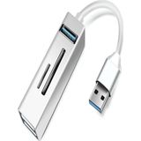 Coverzone Pc Usb Çoklayıcı 3.0 Hub Usb To Usb 5in1 Port Hızlı Aktarım 5gbps Usb Hafıza Kart Okuyucu A803