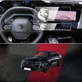 Coverzone Peugeot 408 ile Uyumlu 2023/2024 / 2025,Premium Nano Multimedya Ve Alt Kontrol Ünitesi Koruyucu Seti Çizilme ve Parmak İzi Önleyici Koruma Filmi Oto Aksesuar Ekran Koruma Filmi GUARDİAN