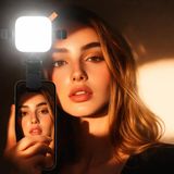 Coverzone Pocket Video Light LED Işık, 1200mAh Pil, 95+ CRI, 10W Güç, 2800-9000K, Type-C Şarj, Taşınabilir Video Işığı, Fotoğraf ve Video Çekim Işığı, Kompakt | N21