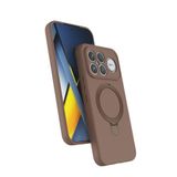 Coverzone Poco F8 Ultra ile uyumlu Kılıf MagSafe ile uyumlu Z-Samara Kapak Wireless Şarj Özellikli Stand Olabilen Poco F8 Ultra kilif Desert Gold