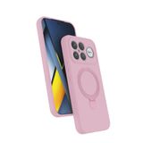 Coverzone Poco F8 Ultra ile uyumlu Kılıf MagSafe ile uyumlu Z-Samara Kapak Wireless Şarj Özellikli Stand Olabilen Poco F8 Ultra kilif Pembe