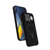 Coverzone Poco F8 Ultra ile uyumlu Kılıf MagSafe ile uyumlu Z-Samara Kapak Wireless Şarj Özellikli Stand Olabilen Poco F8 Ultra kilif Siyah
