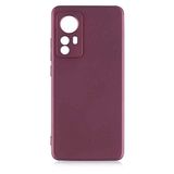 Coverzone Premier Xiaomi Mi 12 İle Uyumlu Kılıf Premier Silikon Kapak Mürdüm