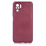 Coverzone Premier Xiaomi Redmi Note 10 İle Uyumlu Kılıf Premier Silikon Arka Kapak Mürdüm