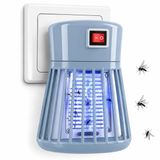 Coverzone Priz Tipi Elektrikli Sinek Öldürücü Lamba, 1W Güç, AC 100-240V Giriş, 600-800V Çıkış Voltajı, İç Mekan Kullanımı İçin Elektrikli Böcek Kontrol Lambası | LTX-01 (Açık Mavi)