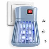 Coverzone Priz Tipi Elektrikli Sinek Öldürücü Lamba, 1W Güç, AC 100-240V Giriş, 600-800V Çıkış Voltajı, İç Mekan Kullanımı İçin Elektrikli Böcek Kontrol Lambası | LTX-01 (Açık Mavi)