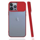 CoverZone Prm Smooth Kırmızı İPhone 13 Pro Max İçin Uyumlu Cep Telefonu Kılıfı