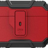 Coverzone Pro Ile Kılıf Kulaklık Koruyucu Çengelli Airbag Panoply Siyah-kırmızı