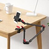 Coverzone Profesyönel 6 Eklemli Ayarlanabilir Montaj Kolu, Video ve Fotoğraf Çekimleri, 20–80 cm Alüminyum Gövde, 360° Dönebilen, 1/4–3/8 Vida Uyumlu Telefon Kamera Webcam Tutucu | LE777