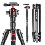 Coverzone Profesyonel Alüminyum Kamera Tripodu 180cm 360° Panoramik Kafa Monopod ve Trekking Batonu Dönüşümlü 4 Kademeli Katlanabilir Taşıma Çantalı Tripod | Zomei Q173
