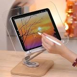 Coverzone Profesyonel Kitap Okuma Tutucu Şeffaf Ders Çalışma Sunum Standı iPad ile uyumlu Çizim Kitap Okuma Katlanabilir Ahşap Tabanlı Ayarlanabilir Tutucu R26