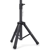 CoverZone Profesyonel Taşınabilir Hoparlör Stant Ayarlanabilir Uzatma 76CM Ila 111CM Pa Dj Kısa Tripod Standı Mini Hoparlör Standı Uyumlu Ekleme Emniyet Pimi Hoparlör Ayak J-01 - Siyah
