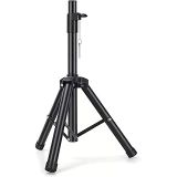Coverzone Profesyonel Taşınabilir Hoparlör Stant Ayarlanabilir Uzatma 76cm ila 111cm PA DJ Kısa Tripod Standı Mini Hoparlör Standı Uyumlu Ekleme Emniyet Pimi Hoparlör Ayak J-01