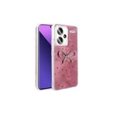 Coverzone Redmi Note 13 Pro Plus 5G İle Uyumlu Figürlü Ponti Silikon Telefon Kılıfı Pembe Kurdele