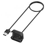 Coverzone Redmi Watch İle Uyumlu Akıllı Saat Şarjı Manyetik Şarj Adaptörü USB Şarj Kablosu Siyah