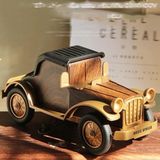 Coverzone Retro Ahşap Araba Şekilli Kablosuz Bluetooth Hoparlör – 1800mAh Şarjlı, 10W Güçlü Ses, USB/TF/AUX Destekli, Hi-Fi Bass, Telefon Standlı Dekoratif Nostaljik Müzik Hoparlörü | A9
