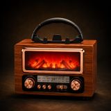Coverzone Retro Bluetooth Radyo 1800mAh FM/AM/SW USB TF Kart TWS NS-901BT | 11cm x 17cm Hoparlör, 1800mAh Batarya, FM/AM/SW, USB ve TF Kart Girişi, TWS Bağlantı, 3W Güç, 52mm Hoparlör