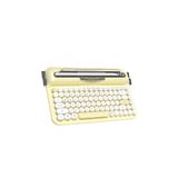 Coverzone Retro Daktilo Klavye Bluetooth & 2.4G, Standlı, Yuvarlak Tuşlu, Ergonomik, Sessiz Ajazz Af84