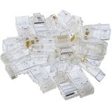 Coverzone RJ45 Ethernet Plastik Konnektör Ucu 25 Adet