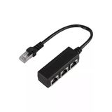 Coverzone RJ45 Ethernet Splitter Adaptör 1 Erkek 3 Dişi Lan Çoklayıcı Internet Paylaştırıcı Network Bağlantı Çevirici ZR1225