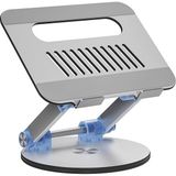 Coverzone S4 Profesyonel Ağır Tip Alüminyum Alaşım Laptop Standı – 11-17 Inç Dizüstü Bilgisayarlar Için Ayarlanabilir Açılı, Katlanabilir, Taşınabilir ve Sağlam Notebook Standı - Gümüş