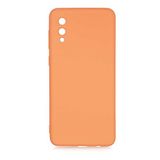 Coverzone Samsung Galaxy A02 İle Uyumlu Kılıf Z-Mara Lansman Vieri Tam Koruma Arka Kapak Kamera Koruma Çıkıntılı Pürüzsüz Yüzey Turuncu