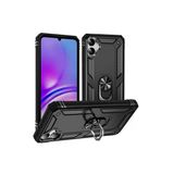 Coverzone Samsung Galaxy A05 İle Uyumlu Kılıf Z-Vega Shockproof Standlı Yüzük Tutuculu Mega Case Kapak
