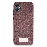 Coverzone Samsung Galaxy A05 ile Uyumlu Parlak Simli Telefon Bright Kılıfı Boncuk İşlemeli Şık Tasarım Darbe Emici Kenarlar Tam Koruma Sağlayan Kaymaz Kapak Galaxy A05 için Kılıf Derin MOR