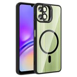 Coverzone Samsung Galaxy A06 ile Uyumlu Z-Etro MagSafe Wireless Şarj Destekli, Güçlü Manyetik Tutucu, Stand Olabilen, Kamera Lens Hediyeli Koruyucu Kılıf Siyah