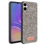 Coverzone Samsung Galaxy A07 4G ile Uyumlu Parlak Simli Telefon Bright Kılıfı Boncuk İşlemeli Şık Tasarım Darbe Emici Kenarlar Tam Koruma Sağlayan Kaymaz Kapak Galaxy A07 4G için Kılıf Gümüş