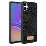Coverzone Samsung Galaxy A07 4G ile Uyumlu Parlak Simli Telefon Bright Kılıfı Boncuk İşlemeli Şık Tasarım Darbe Emici Kenarlar Tam Koruma Sağlayan Kaymaz Kapak Galaxy A07 4G için Kılıf Siyah
