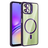 Coverzone Samsung Galaxy A07 ile Uyumlu Z-Etro MagSafe Wireless Şarj Destekli, Güçlü Manyetik Tutucu, Stand Olabilen, Kamera Lens Hediyeli Koruyucu Kılıf Derin Mor