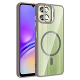 Coverzone Samsung Galaxy A07 ile Uyumlu Z-Etro MagSafe Wireless Şarj Destekli, Güçlü Manyetik Tutucu, Stand Olabilen, Kamera Lens Hediyeli Koruyucu Kılıf Gri