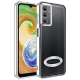 coverzone Samsung Galaxy A14 ile uyumlu Kılıf Kamera Korumalı Logo Gösteren Parlak renk kenar çizgileri ile şık bir tasarım Colored Z-Omega Kapak (SİYAH)