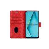 Coverzone Samsung Galaxy A14 Ile Uyumlu Kılıf Stand Olan Kartvizitli Ve Para Gözlü Kumaş Desen Cüzdan Kılıf