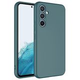 Coverzone Samsung Galaxy A14 İle Uyumlu Kılıf Z-Mara Lansman Vieri Tam Koruma Arka Kapak Kamera Koruma Çıkıntılı Pürüzsüz Yüzey Koyu Yeşil