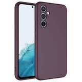 Coverzone Samsung Galaxy A14 İle Uyumlu Kılıf Z-Mara Lansman Vieri Tam Koruma Arka Kapak Kamera Koruma Çıkıntılı Pürüzsüz Yüzey Mor