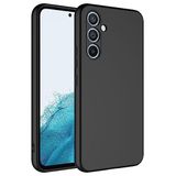 Coverzone Samsung Galaxy A14 İle Uyumlu Kılıf Z-Mara Lansman Vieri Tam Koruma Arka Kapak Kamera Koruma Çıkıntılı Pürüzsüz Yüzey Siyah