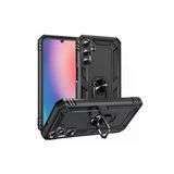 Coverzone Samsung Galaxy A15 İle Uyumlu Kılıf Z-Vega Shockproof Standlı Yüzük Tutuculu Mega Case Kapak