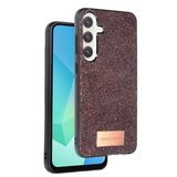 Coverzone Samsung Galaxy A16 5G ile Uyumlu Parlak Simli Telefon Bright Kılıfı Boncuk İşlemeli Şık Tasarım Darbe Emici Kenarlar Tam Koruma Sağlayan Kaymaz Kapak Galaxy A16 5G için Kılıf Derin Mor