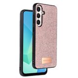 Coverzone Samsung Galaxy A16 5G ile Uyumlu Parlak Simli Telefon Bright Kılıfı Boncuk İşlemeli Şık Tasarım Darbe Emici Kenarlar Tam Koruma Sağlayan Kaymaz Kapak Galaxy A16 5G için Kılıf Pembe