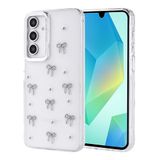 Coverzone Samsung Galaxy A16 ile uyumlu Kılıf Airbag Köşeli 2mm Kamera Çıkıntı Korumalı Simli Şeffaf Baskılı Z-Kutup Kapak Fiyonk