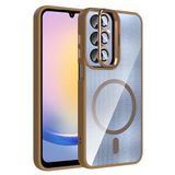Coverzone Samsung Galaxy A16 ile Uyumlu Z-Etro MagSafe Wireless Şarj Destekli, Güçlü Manyetik Tutucu, Stand Olabilen, Kamera Lens Hediyeli Koruyucu Kılıf Desert Titanyum